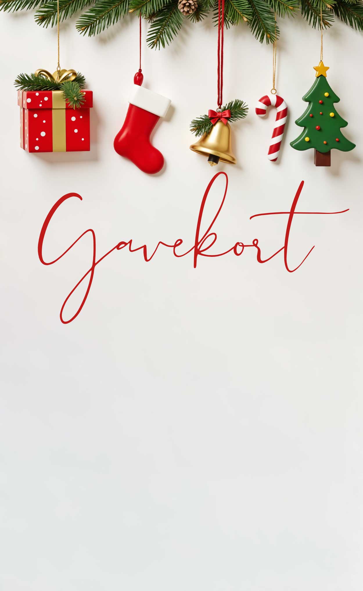 Gavekort design: jule_Gavekort